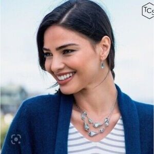 Touchstone Crystal Falling Ice Necklace